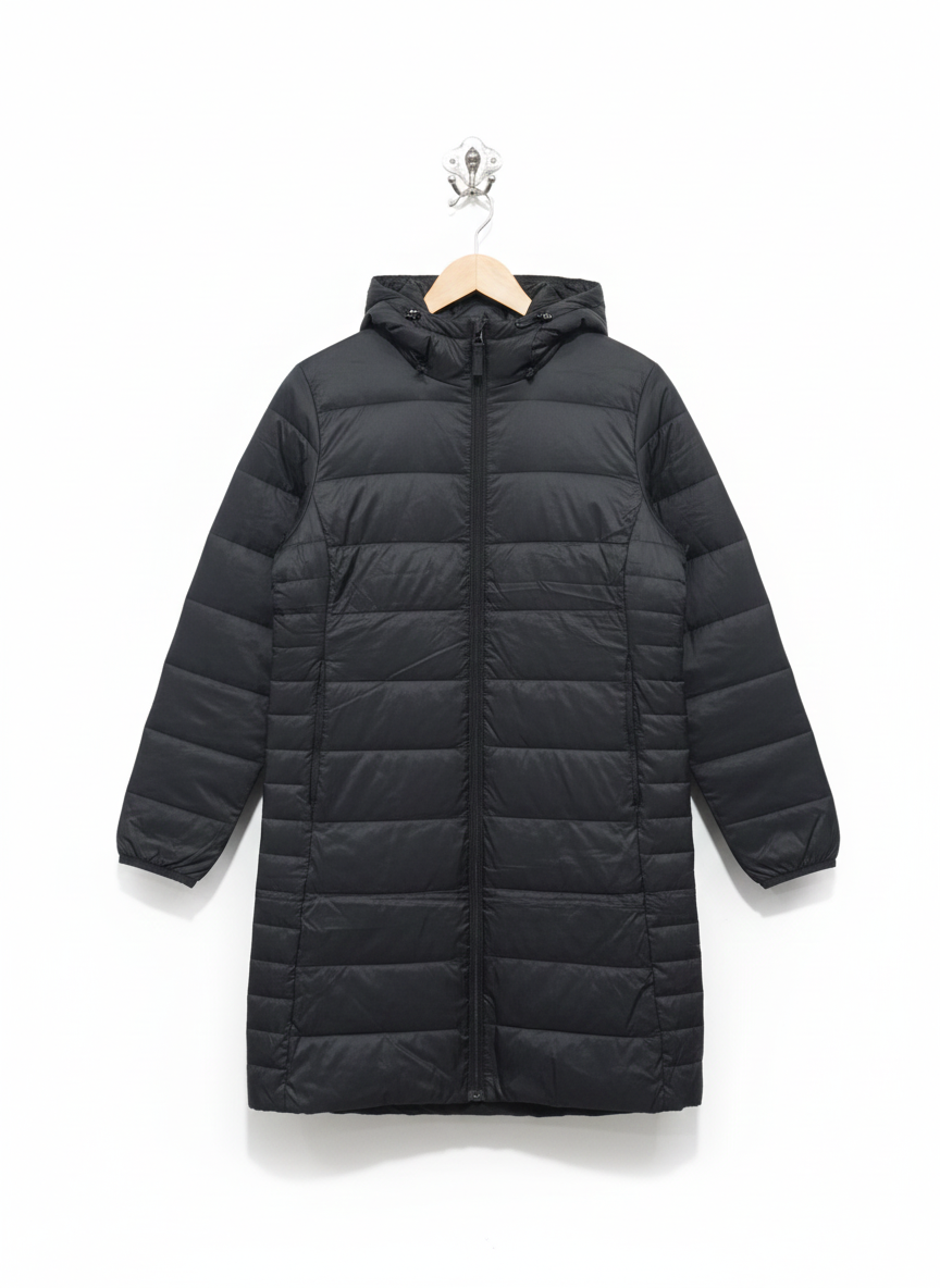 ANLO ACTIVE|L|BUST 21|Lightweight Packable Hooded Puffer Coat