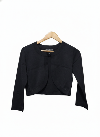 Jessica Howard Black Cropped Bolero Sweater
