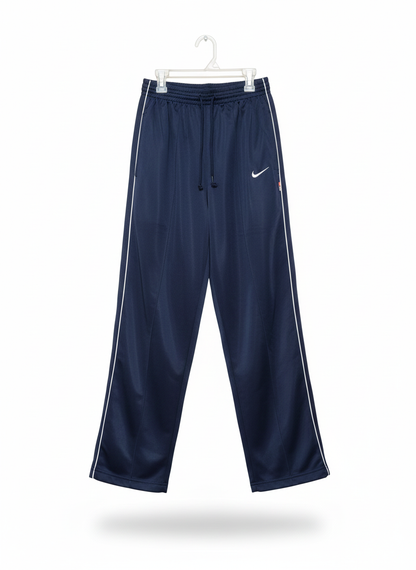 NIKE|L|WAIST 26| Navy Blue Wide-Leg Track Pants