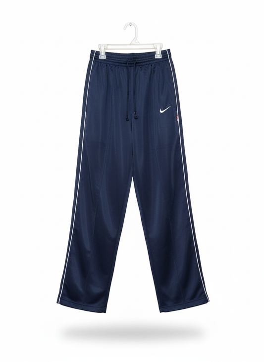 NIKE|L|WAIST 26| Navy Blue Wide-Leg Track Pants