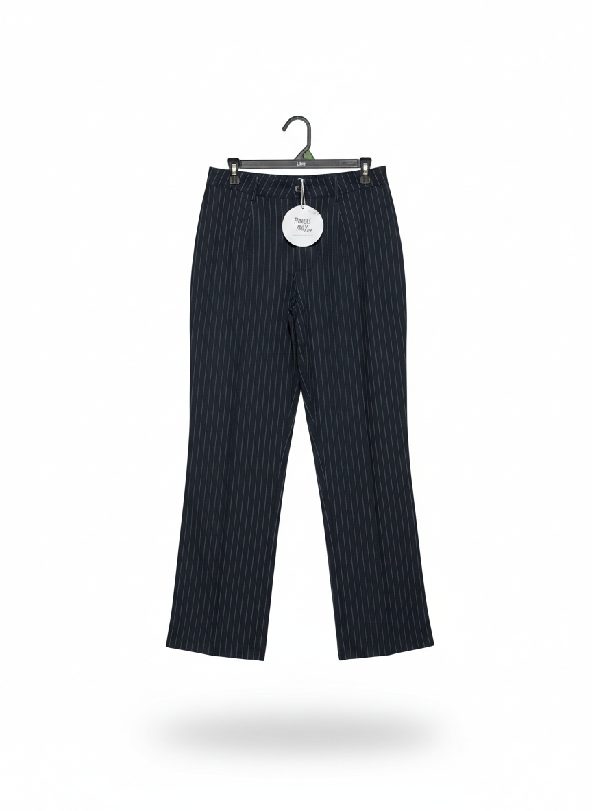 PRINCESS POLLY |L| WAIST 30| CLASSIC PINSTRIPE SLIM-FIT TROUSERS