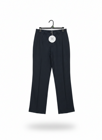 PRINCESS POLLY |L| WAIST 30| CLASSIC PINSTRIPE SLIM-FIT TROUSERS