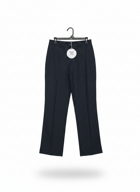 PRINCESS POLLY |L| WAIST 30| CLASSIC PINSTRIPE SLIM-FIT TROUSERS