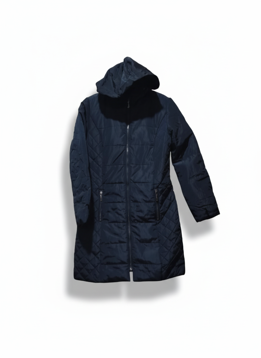 M&S Padded Quilted Hooded Coat | SOSANDAR W-17 /L-32
