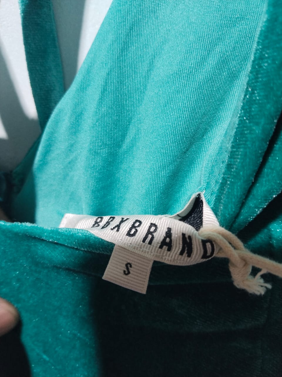 BBX BRAND|XS/S|BUST 16.5|GREEN VELVET CUT-OUT LACE-UP MAXI DRESS