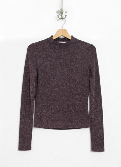 Forever High Neck Multicolour Shimmer Top W-14 / L-19