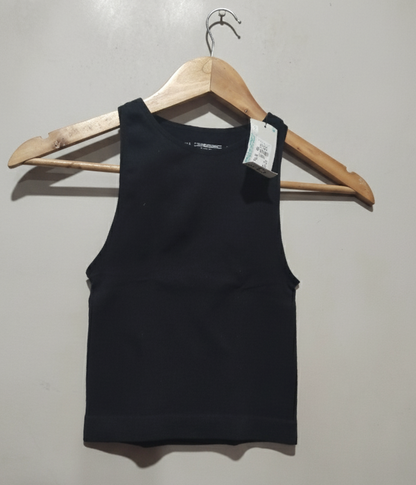 Primark Women's Black Vest TOP W-10/ L-15.5