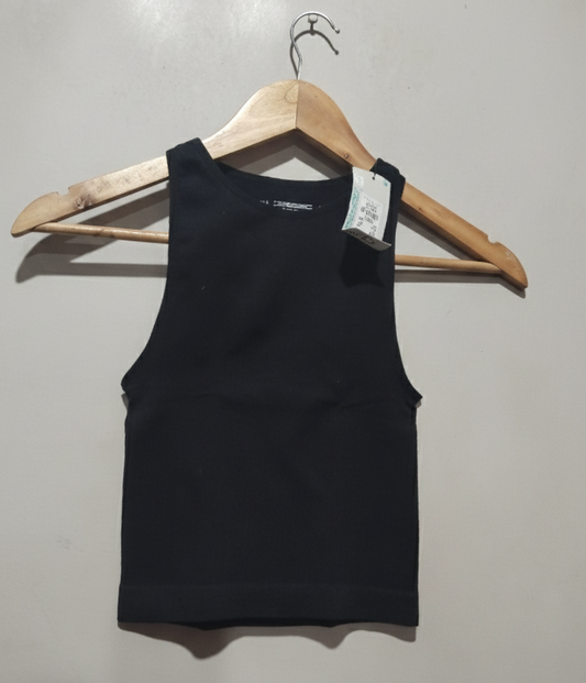 Primark Women's Black Vest TOP W-10/ L-15.5