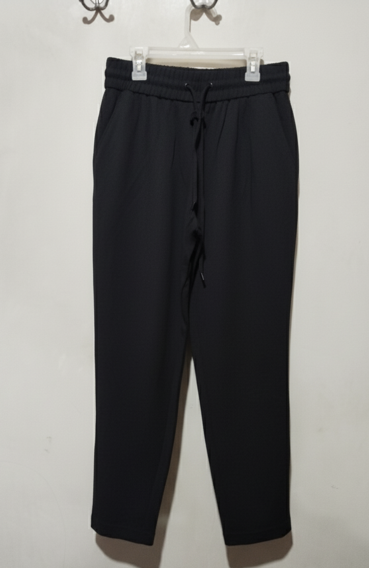 Must-Have! Primark Easy Fit Black Joggers with Tie-Up Waist | W-28 / L-38