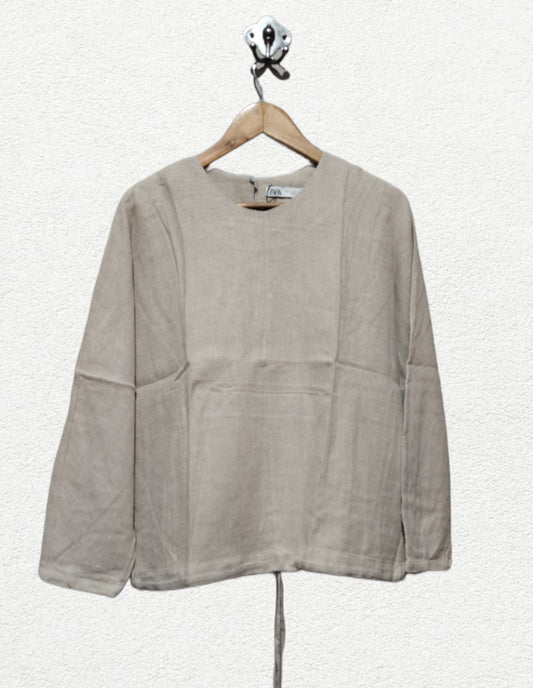 Zara Women's Tunic Top Long Sleeve,W-26 / L-25
