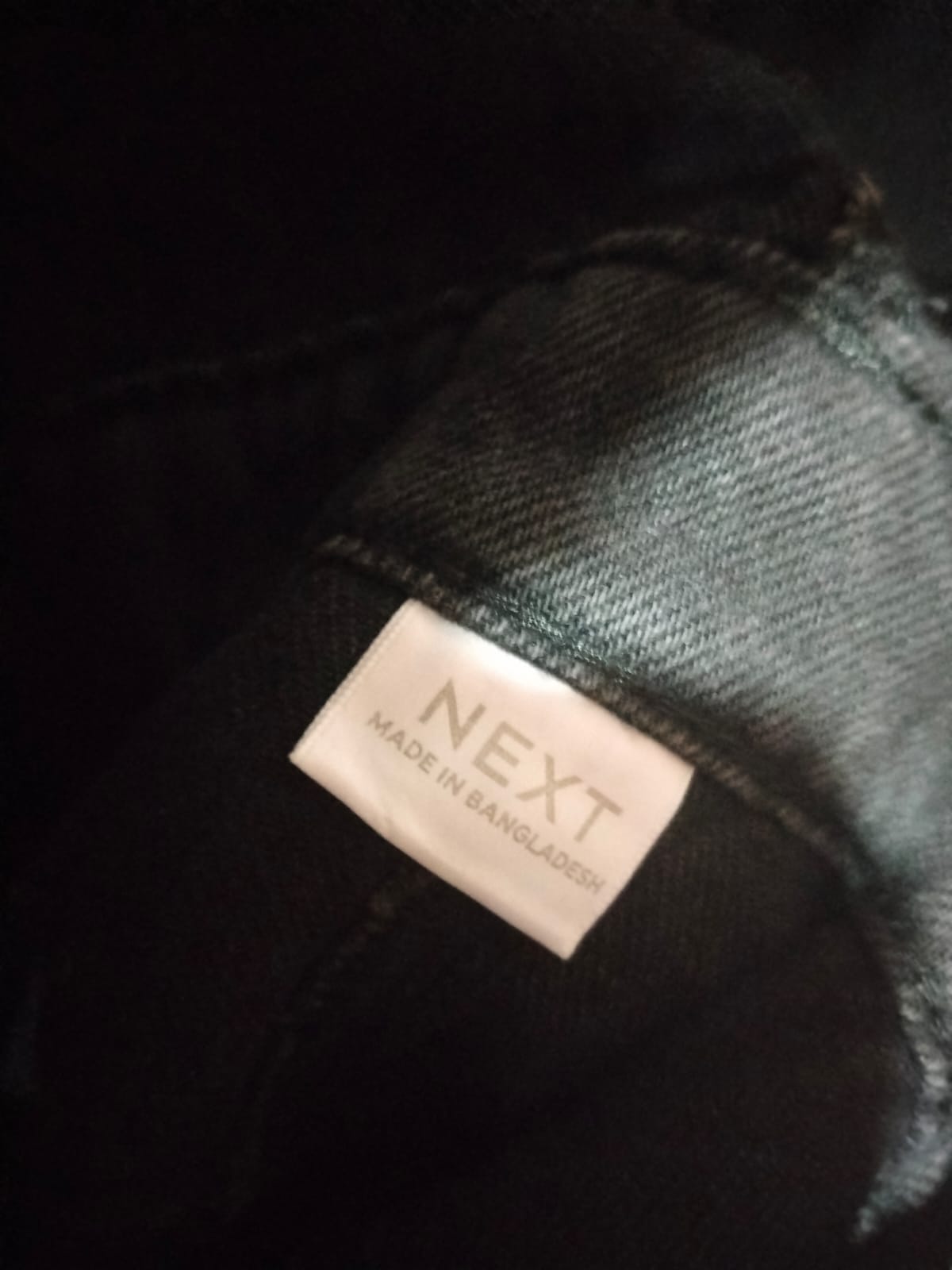 Next Denim Dress - Washed Black W-16 / L-45