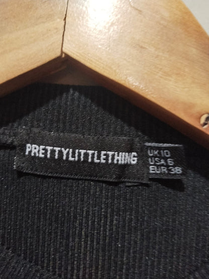 Tall Black Basic Crew Neck Long Sleeve Bodysuit | Tall | PLT W-16 / L-19