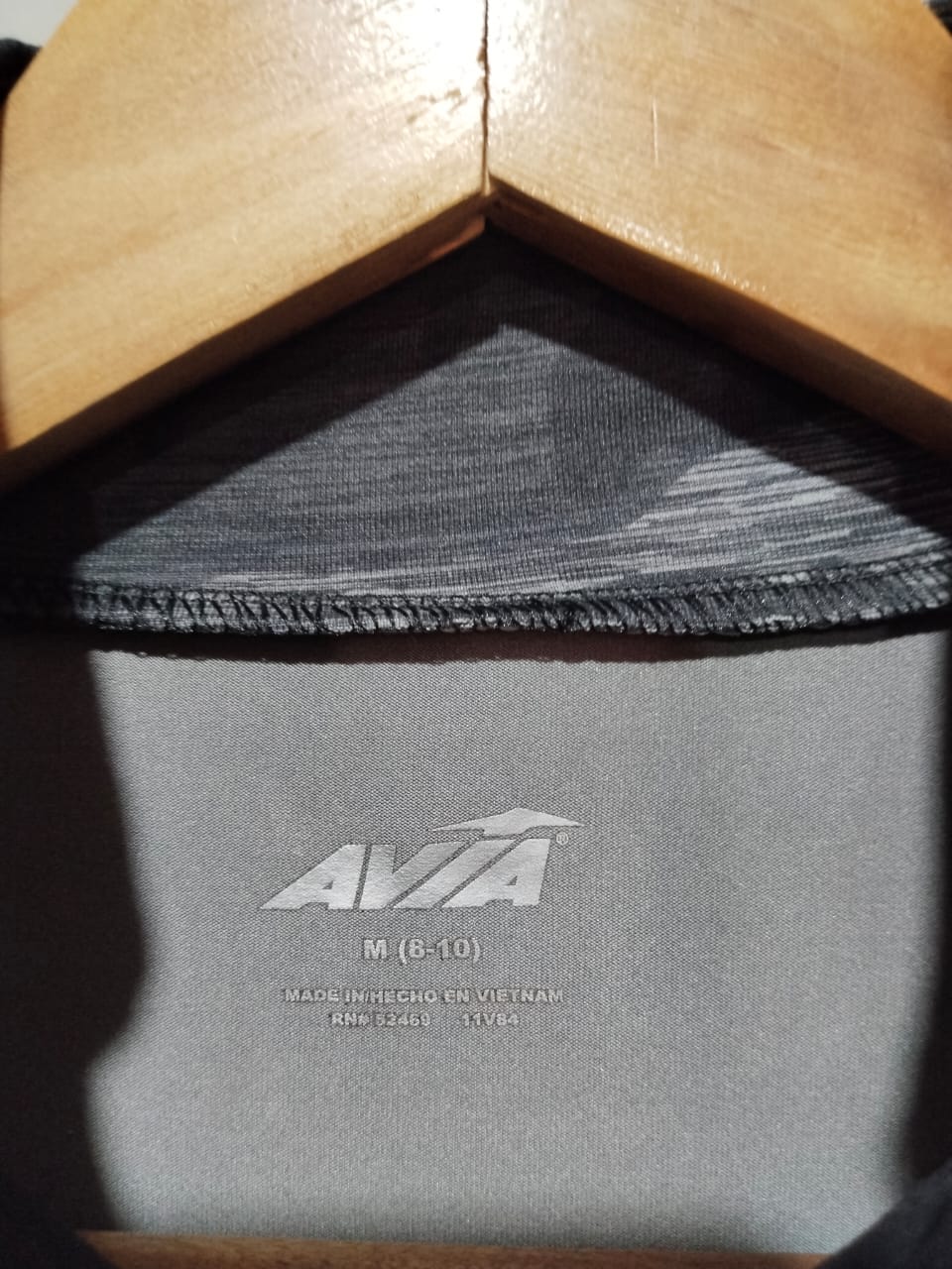 Avia Camo Black/Gray Heather  1/4 Zip Pullover Lightweight Top