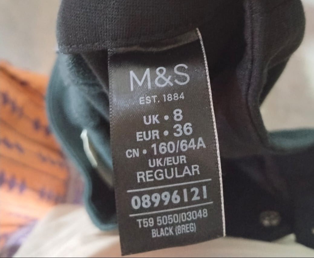 M&S Collection Linen Blend Wide Leg Pants W-30 / L-37