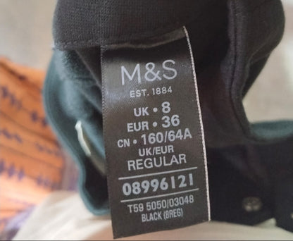 M&S Collection Linen Blend Wide Leg Pants W-30 / L-37