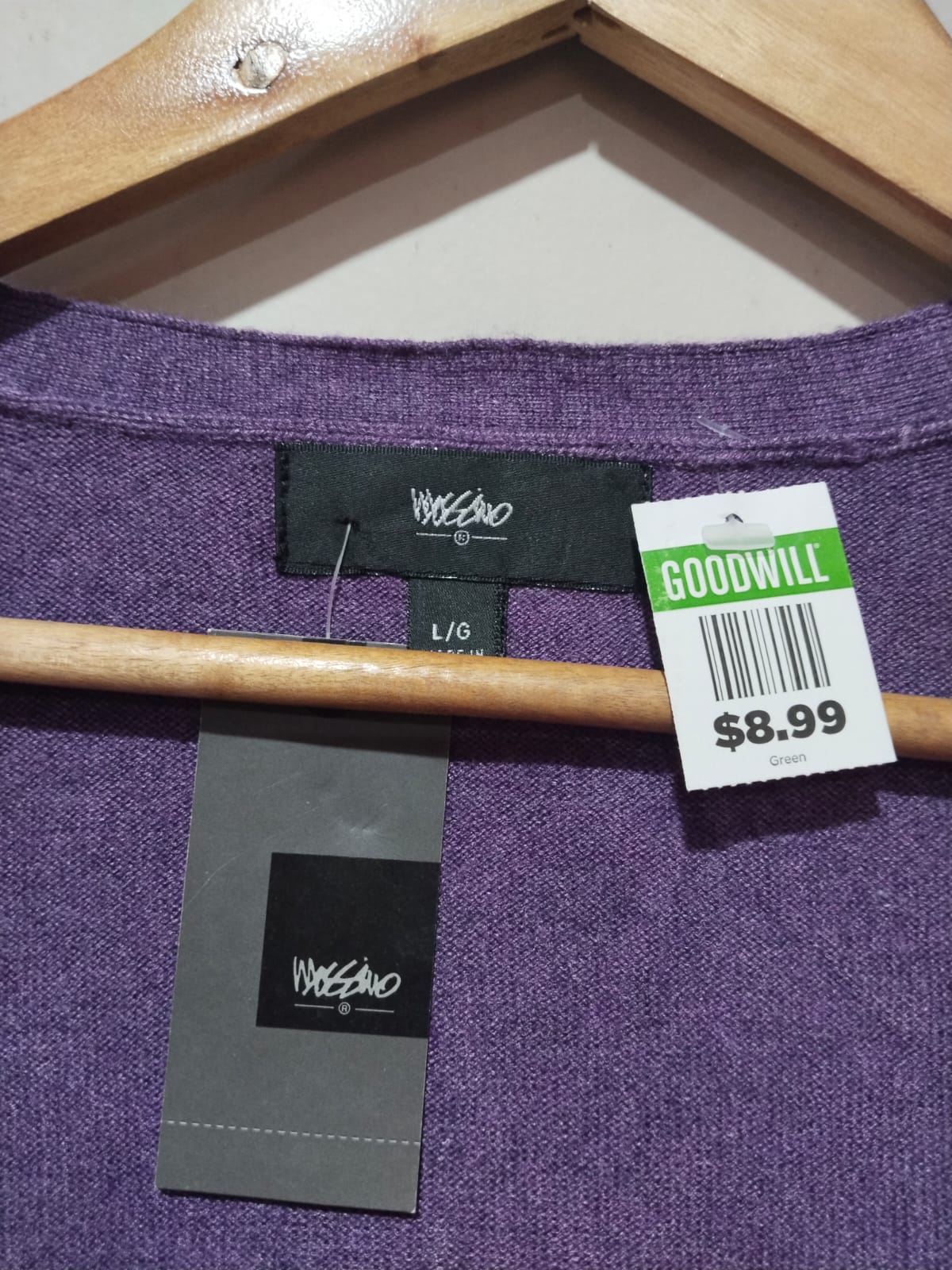 Mossimo Supply Co Target Cardigan Button Up Sweater Purple New With Tags C-20/ L-27