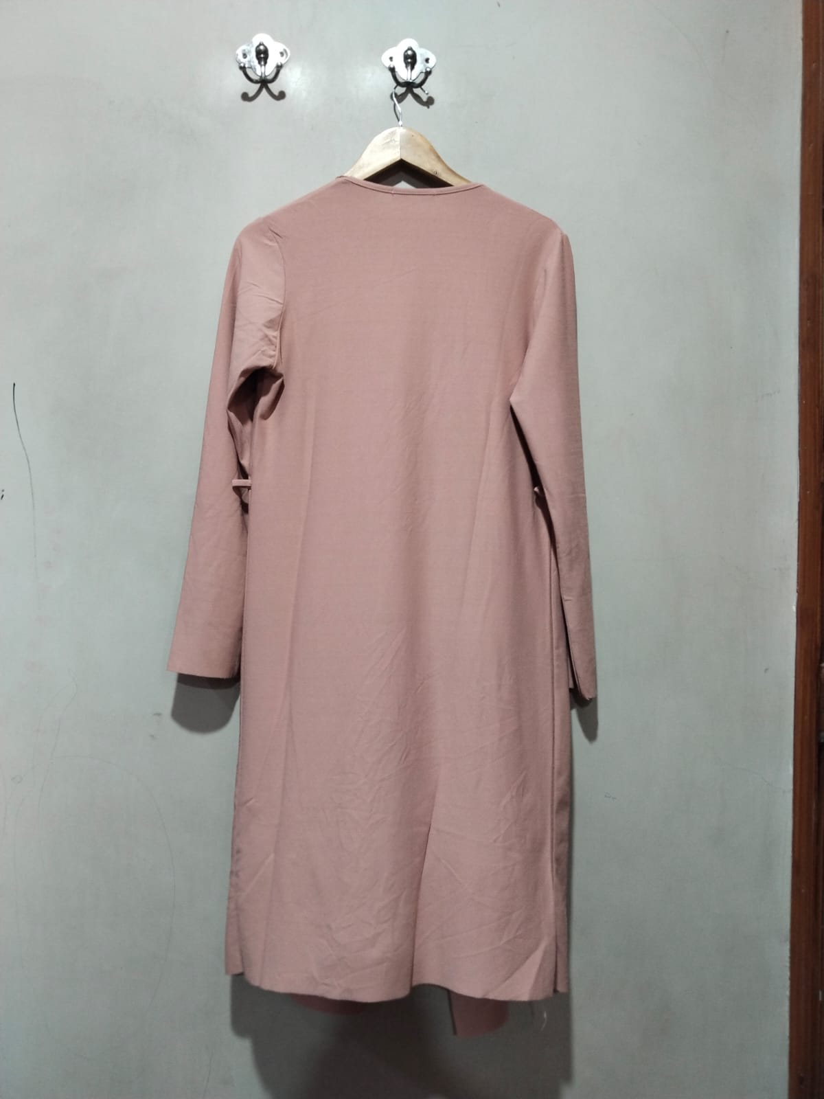 Select Women Long Knitted Pink Cardigan Coat W-19 / L-40