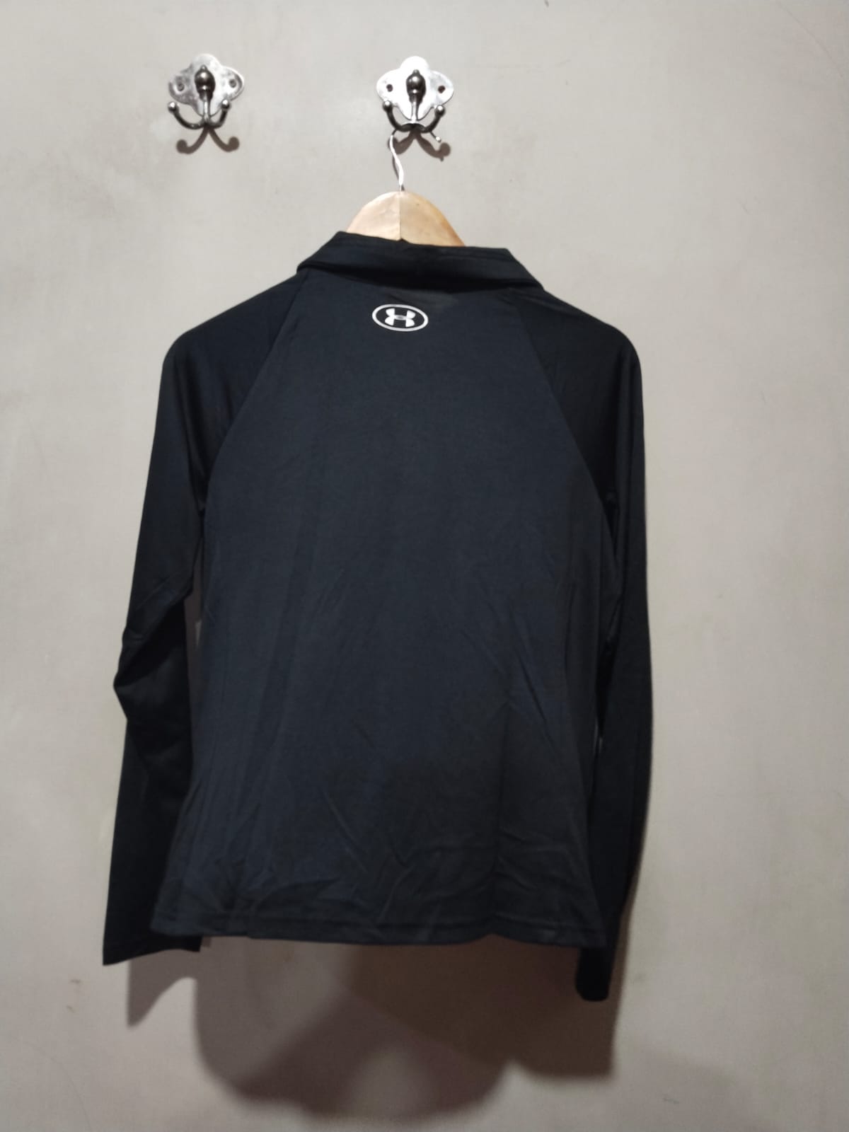 Under Armour Full Zip Jacket Womens  Tall Black Pockets W-19 /L-22