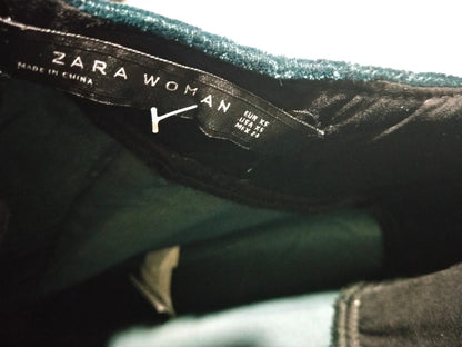 NWT ZARA WOMEN VELVET LOOK JUMPSUIT  W-13 / L-57