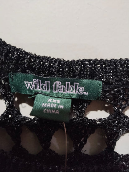 Wild Fable Women's Cutout Crochet Swim Cover Up Long Dress W-10.5 / L-54