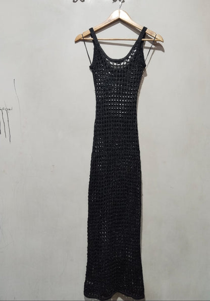 Wild Fable Women's Cutout Crochet Swim Cover Up Long Dress W-10.5 / L-54