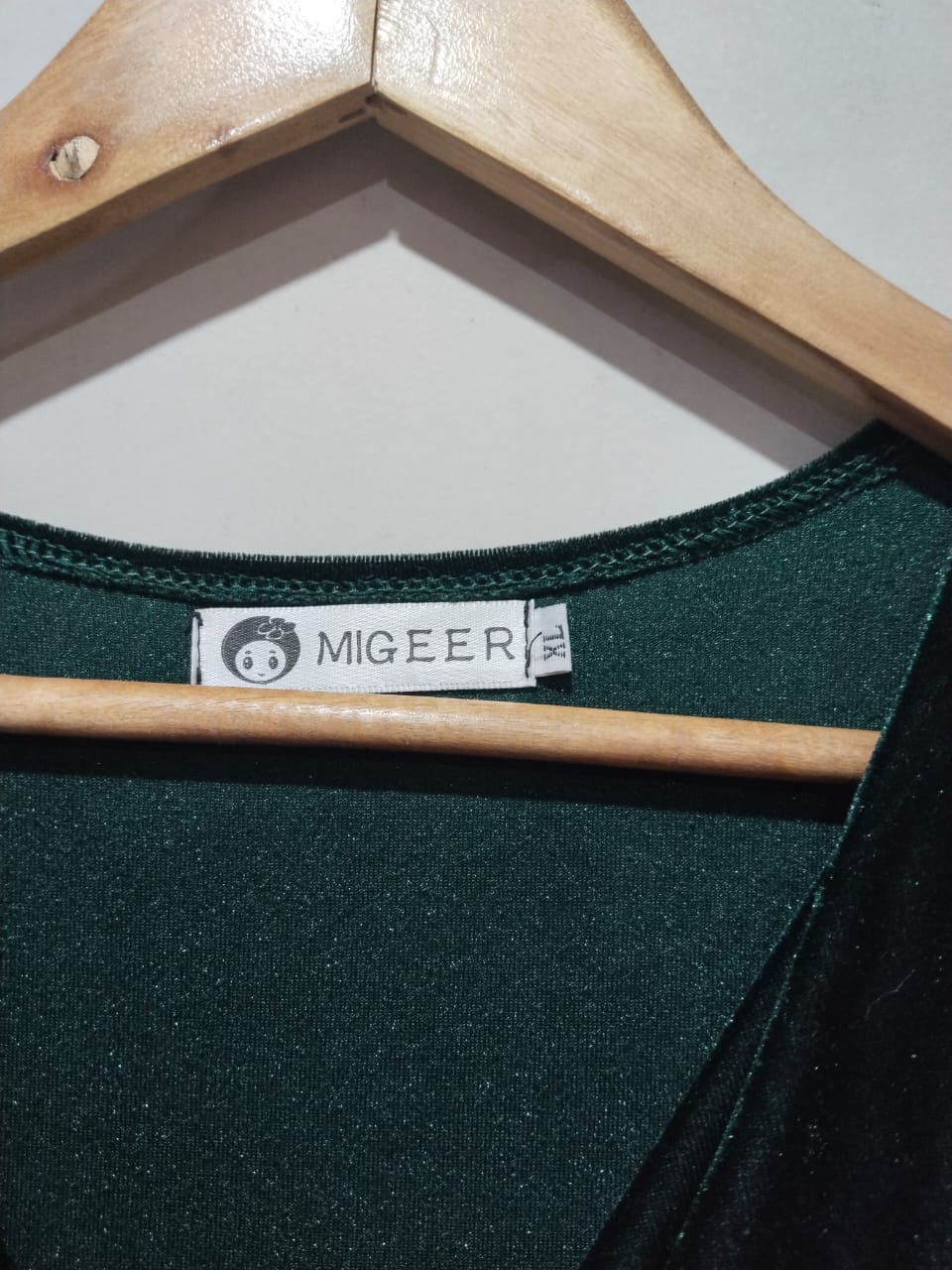 Migeer Green Velour Maxi Dress W-17 / L-52