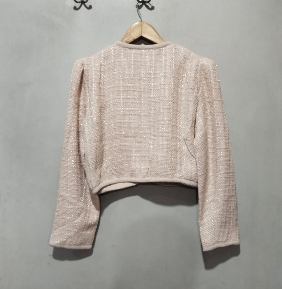 Lustre Beige Mottled Jacket with Bow W-20 /L-18