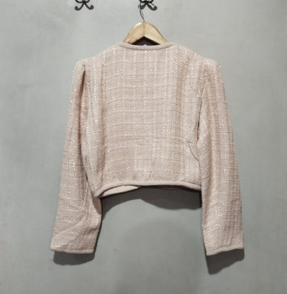 Lustre Beige Mottled Jacket with Bow W-20 /L-18