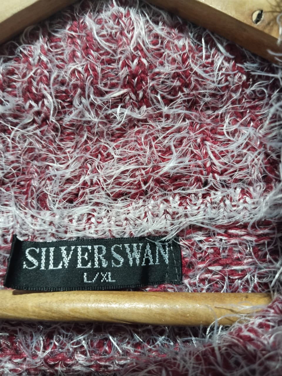 SILVER SWAN Red Long Sleeve Button-up  Cardigan W-19 / L-32