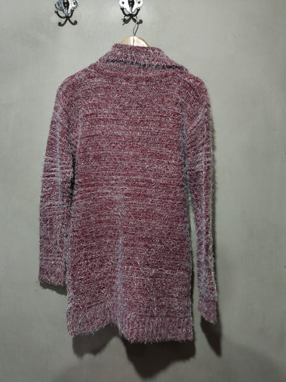 SILVER SWAN Red Long Sleeve Button-up  Cardigan W-19 / L-32