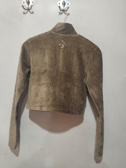 VIERVIER CROP TOP JACKET 'Celia' i Khaki  W-15 /L-16.5