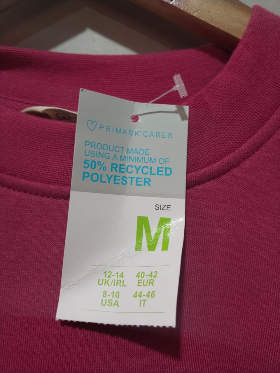 Womens Hot Pink  Oversized Scuba Sweatshirt | Primark W-24 / L-25