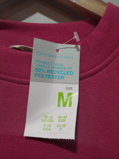Womens Hot Pink  Oversized Scuba Sweatshirt | Primark W-24 / L-25