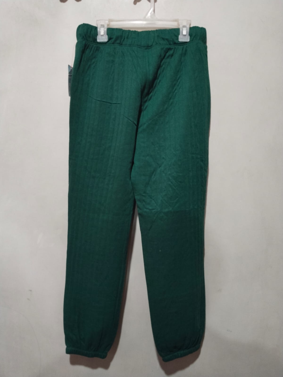 Girls' Cozy Waffle Jogger Pants - Cat & Jack Green W-30 /L-38