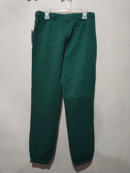 Girls' Cozy Waffle Jogger Pants - Cat & Jack Green W-30 /L-38