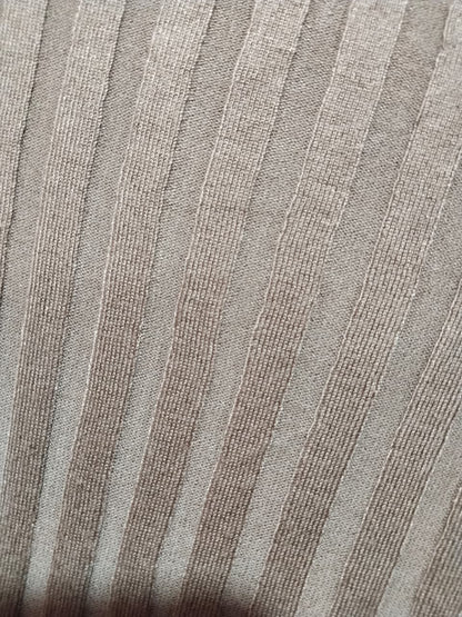 Boohoo Rib Knitted Mini Dress - taupe