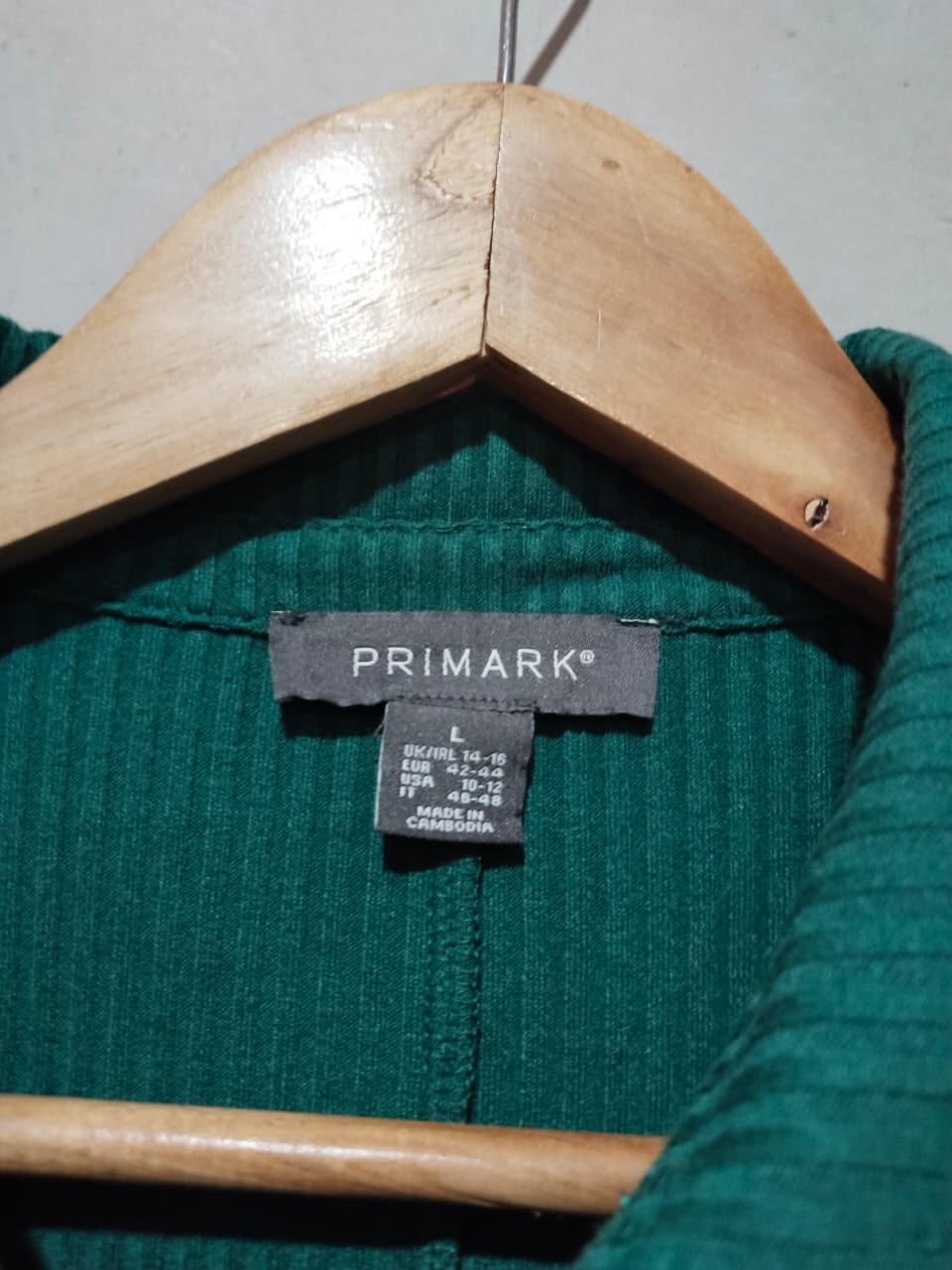 PRIMARK | Button Through Rib Longline MAXI