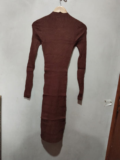 Forever 21 Women's Ribbed  Midi Dress