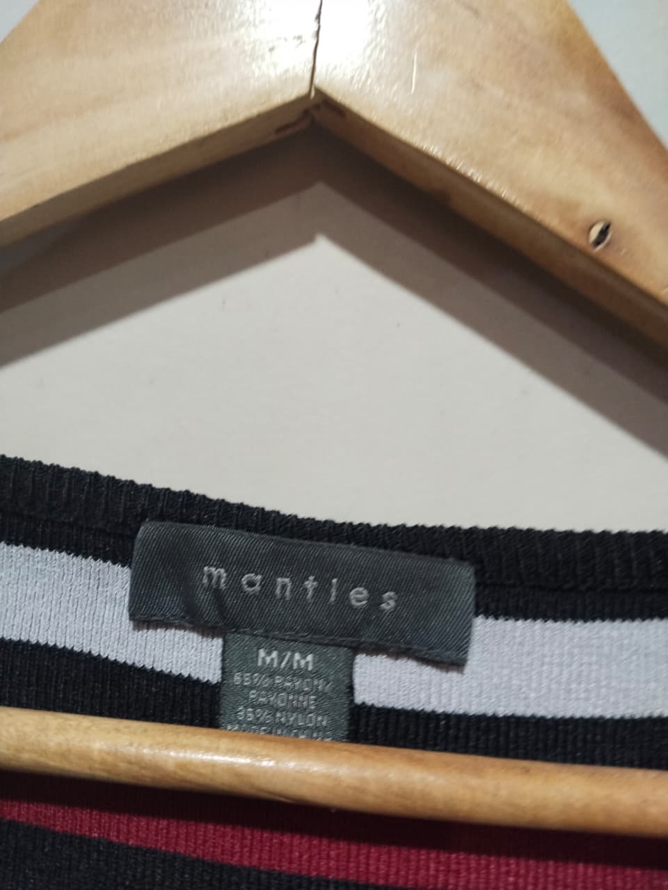 MANTIES Women's Striped V-Neck Sweater