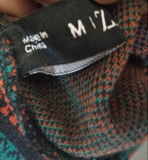 ZAFUL Women's Tribal Ethnic Graphic Cropped Knitwear Bohemian Long Sleeve Pullover Sweater Boho Drop Shoulder Knitted Top