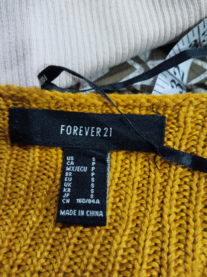 Forever 21 Mustard Yellow Bell Sleeve Sweater