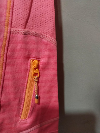 Kirkland Signature Women's Striped Active Yoga Tee in pink