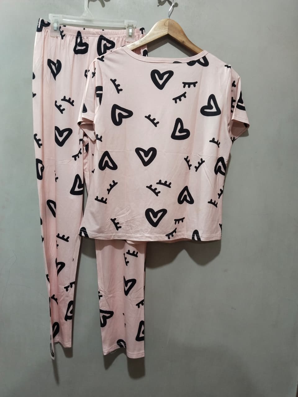 High Quality Comfortable Home Casual Sexy Women's Sleepwear Printed Round Neck Short Sleeved Pants Two-piece Set