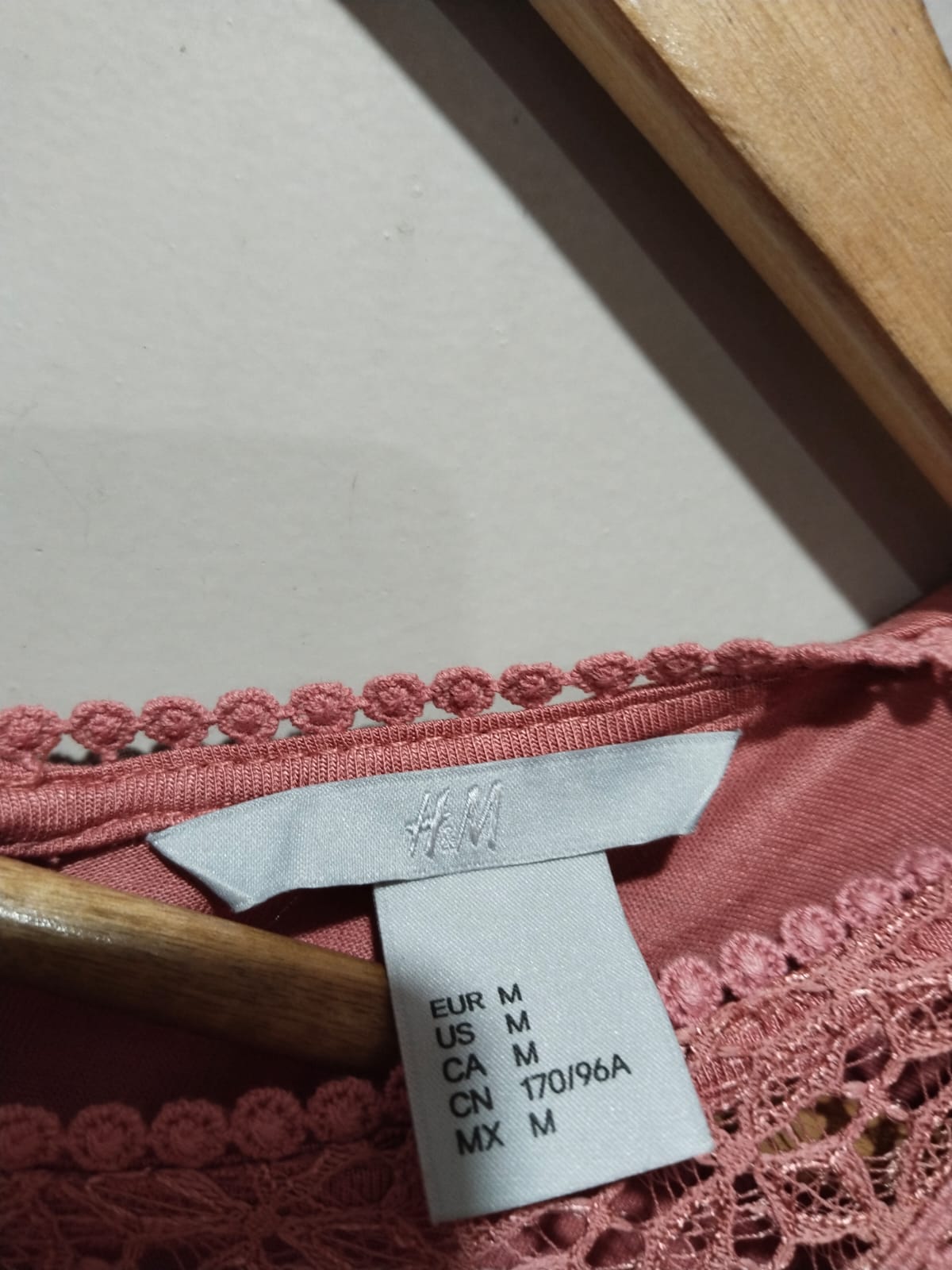 H&M Women’s Long Sleeveless Dress Pink Size M