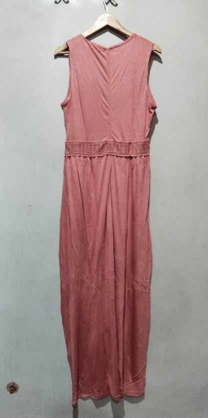H&M Women’s Long Sleeveless Dress Pink Size M