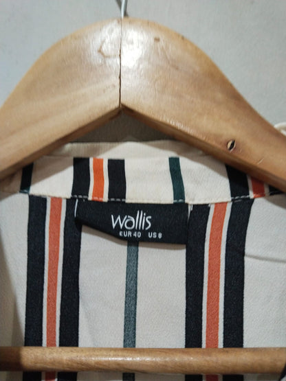 WALLIS Striped Button-Down Shirt