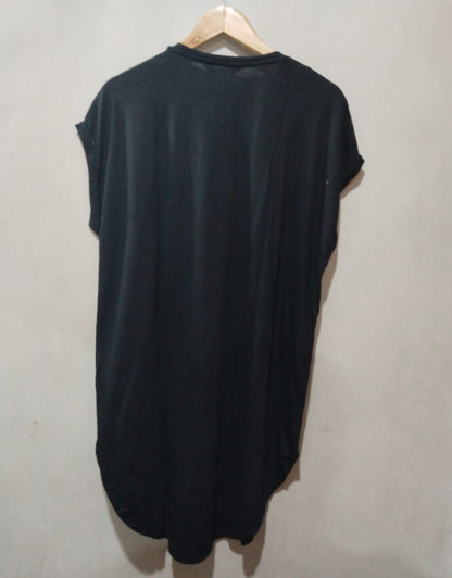 New Primark Womens T-shirt Slogan Long Lenght Relaxed Fit