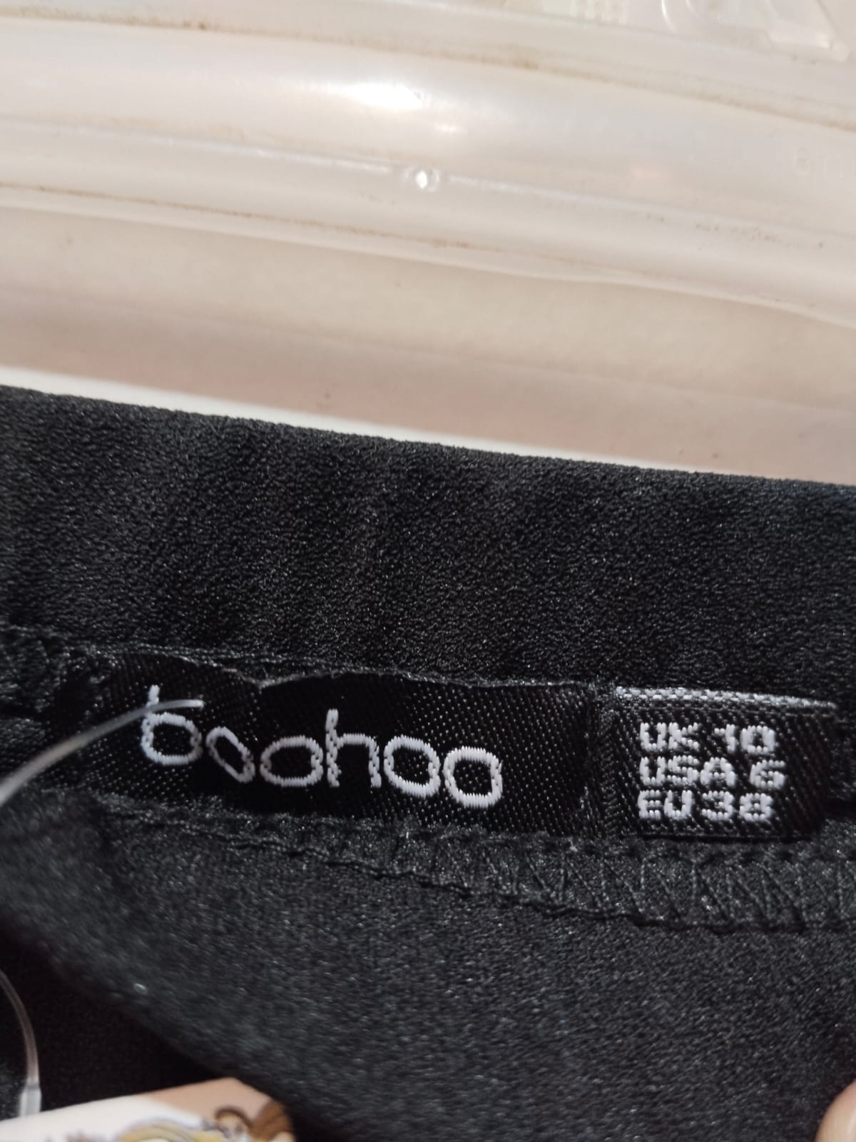 BOOHOO Black Pencil Skirt With An Elastic Waistband