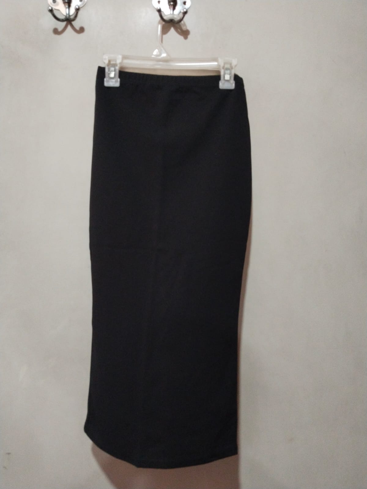 BOOHOO Black Pencil Skirt With An Elastic Waistband