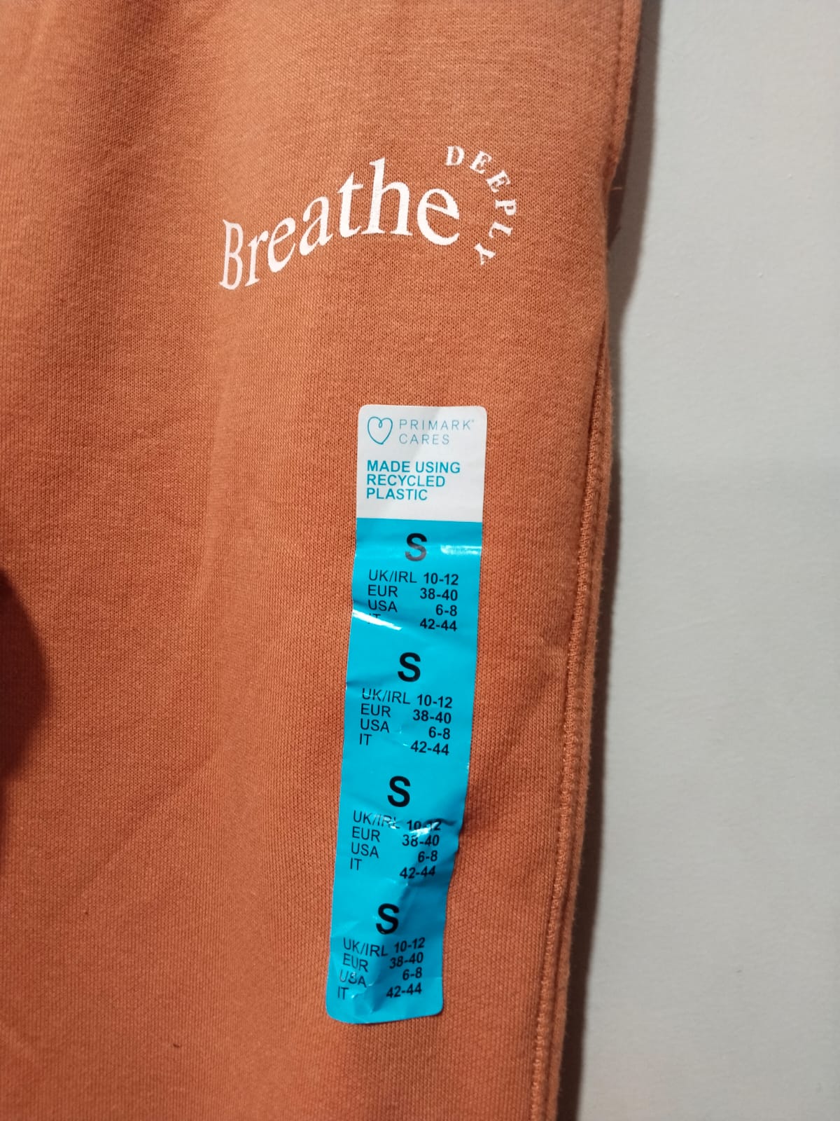 Ladies Orange Tan Joggers by PRIMARK